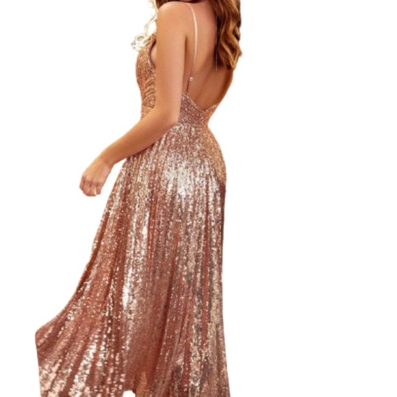 Cinderella Divine CH189S Cocktail Dress Pink Size S - Picture 3 of 7